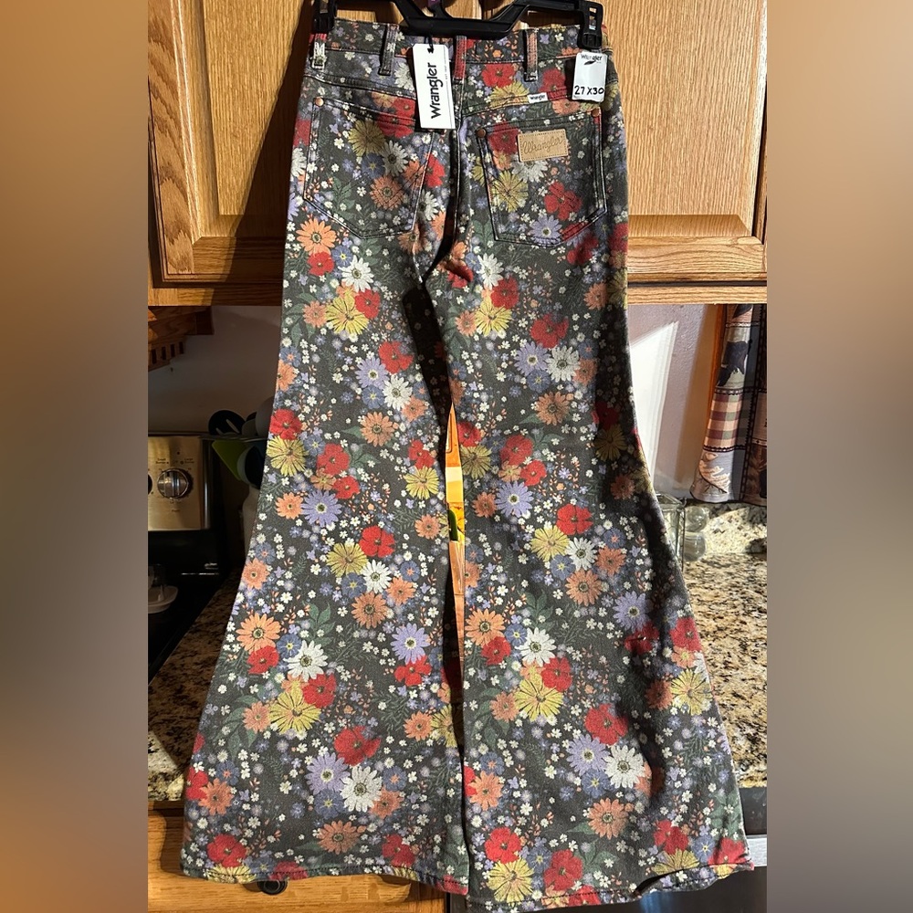 Wrangler Floral Wide-Leg Jeans - Multi Color